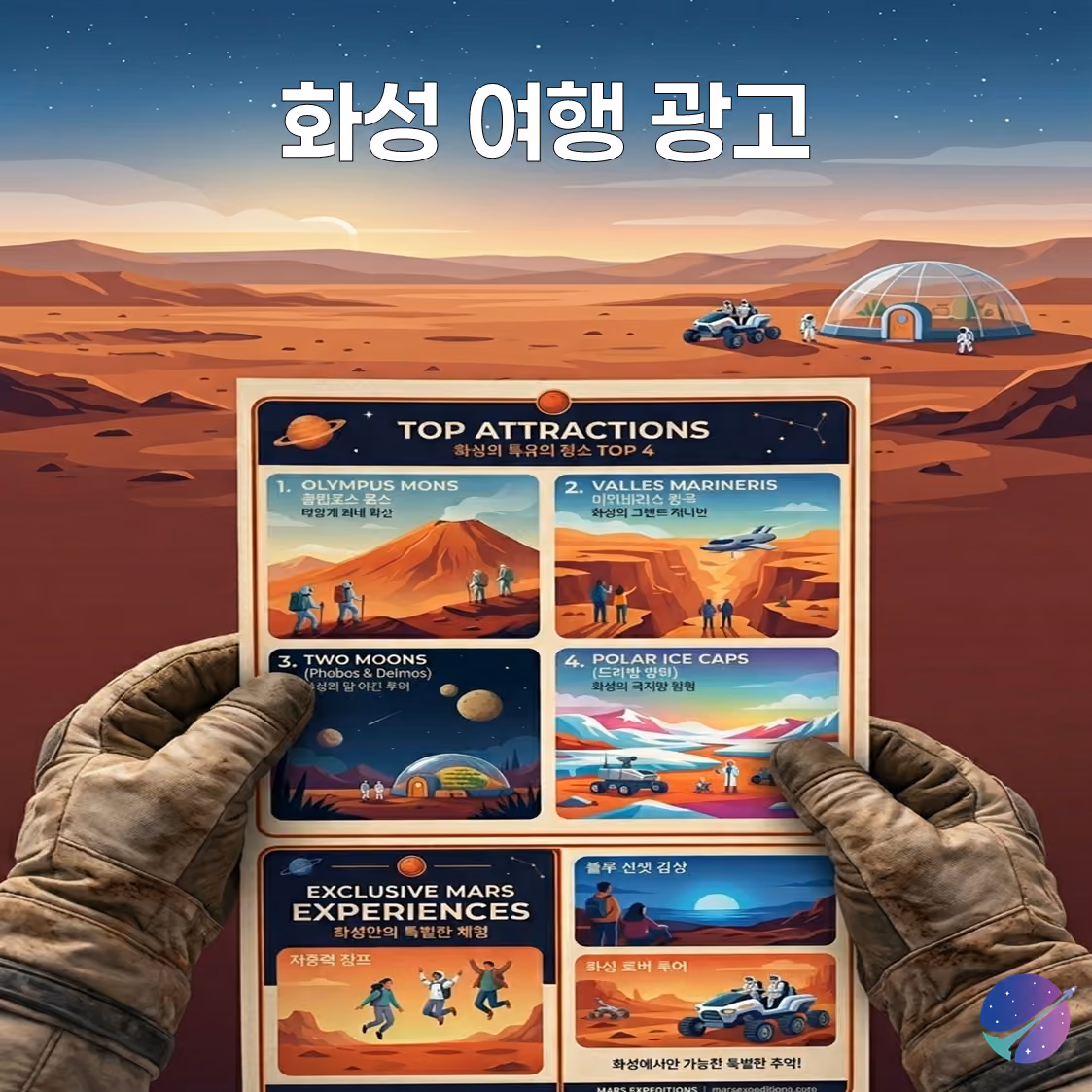 화성 여행 광고