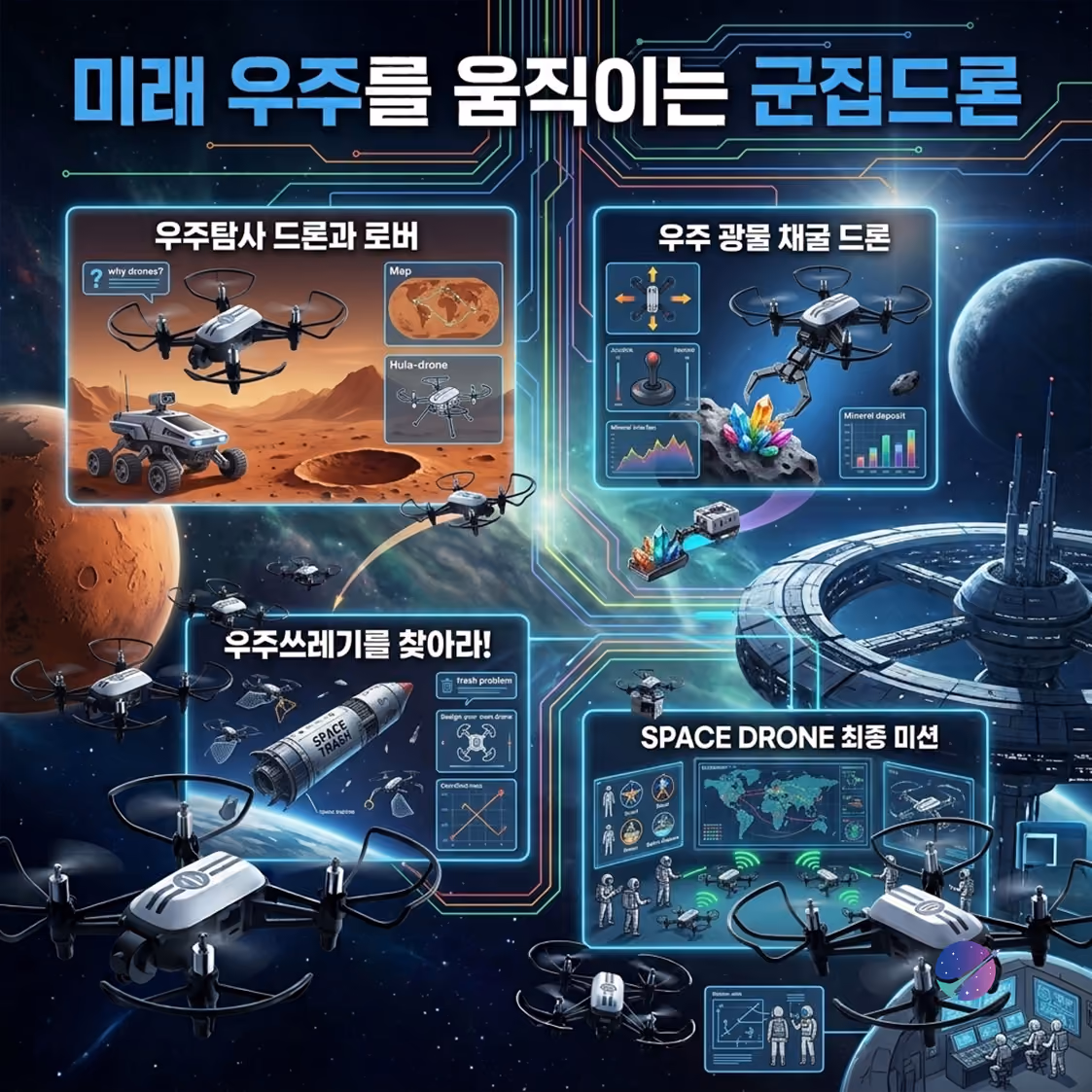 미래우주 군집드론